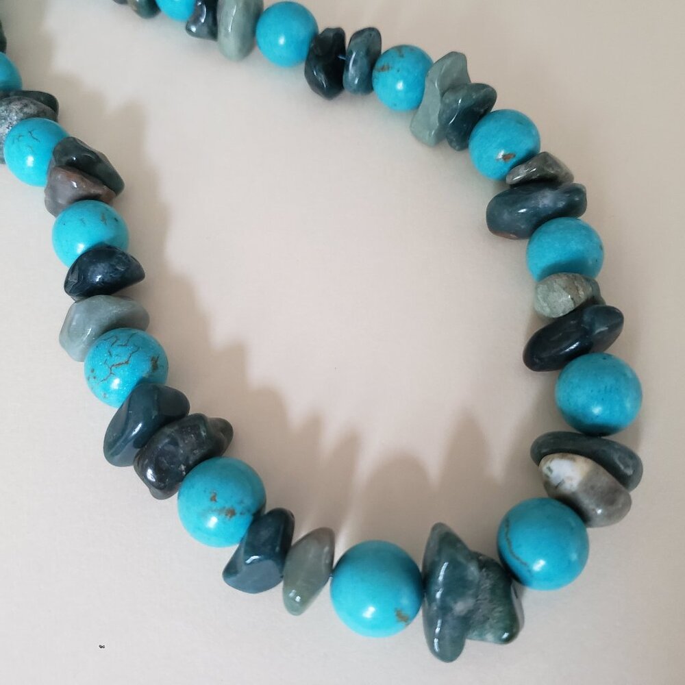 OOAK Kriaytions Turtle Blue Stone Necklace NEW - Picture 8 of 8